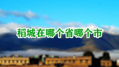 ​稻城是在哪个省 稻城是哪个市的