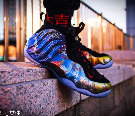 nike air foamposite one cny新年烟花喷开箱测评