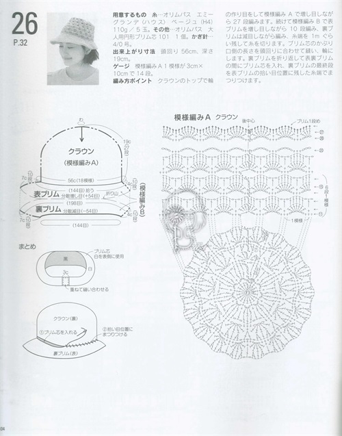 分享十余款漂亮百搭的钩针手工帽子，图解清晰易仿