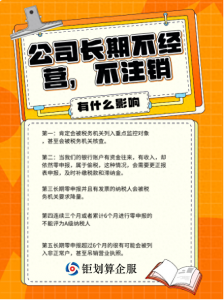 注册了公司，长期不经营，一直零申报，也不注销，有什么影响